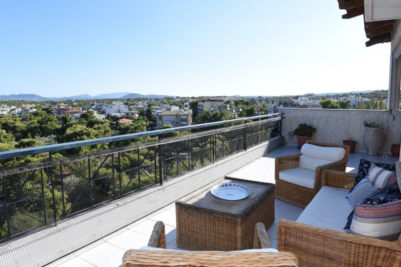 Apartamento Top Floor With Stunning 360 View Rafína Exterior foto