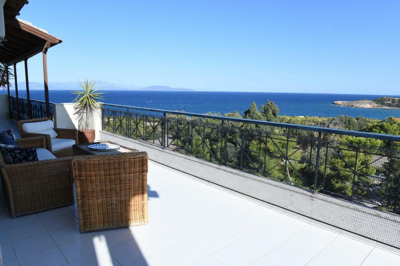 Apartamento Top Floor With Stunning 360 View Rafína Exterior foto