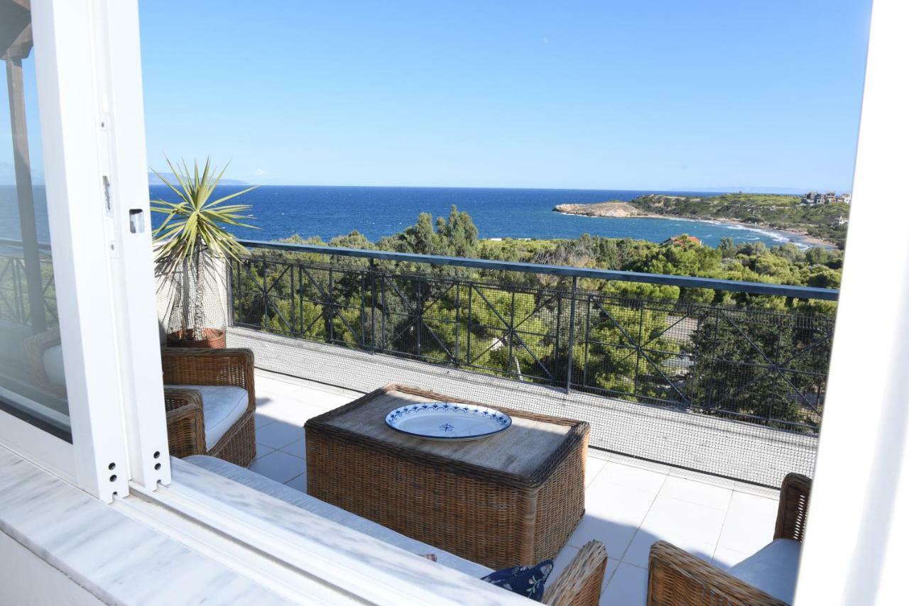 Apartamento Top Floor With Stunning 360 View Rafína Exterior foto